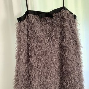 Zara feather mini dress